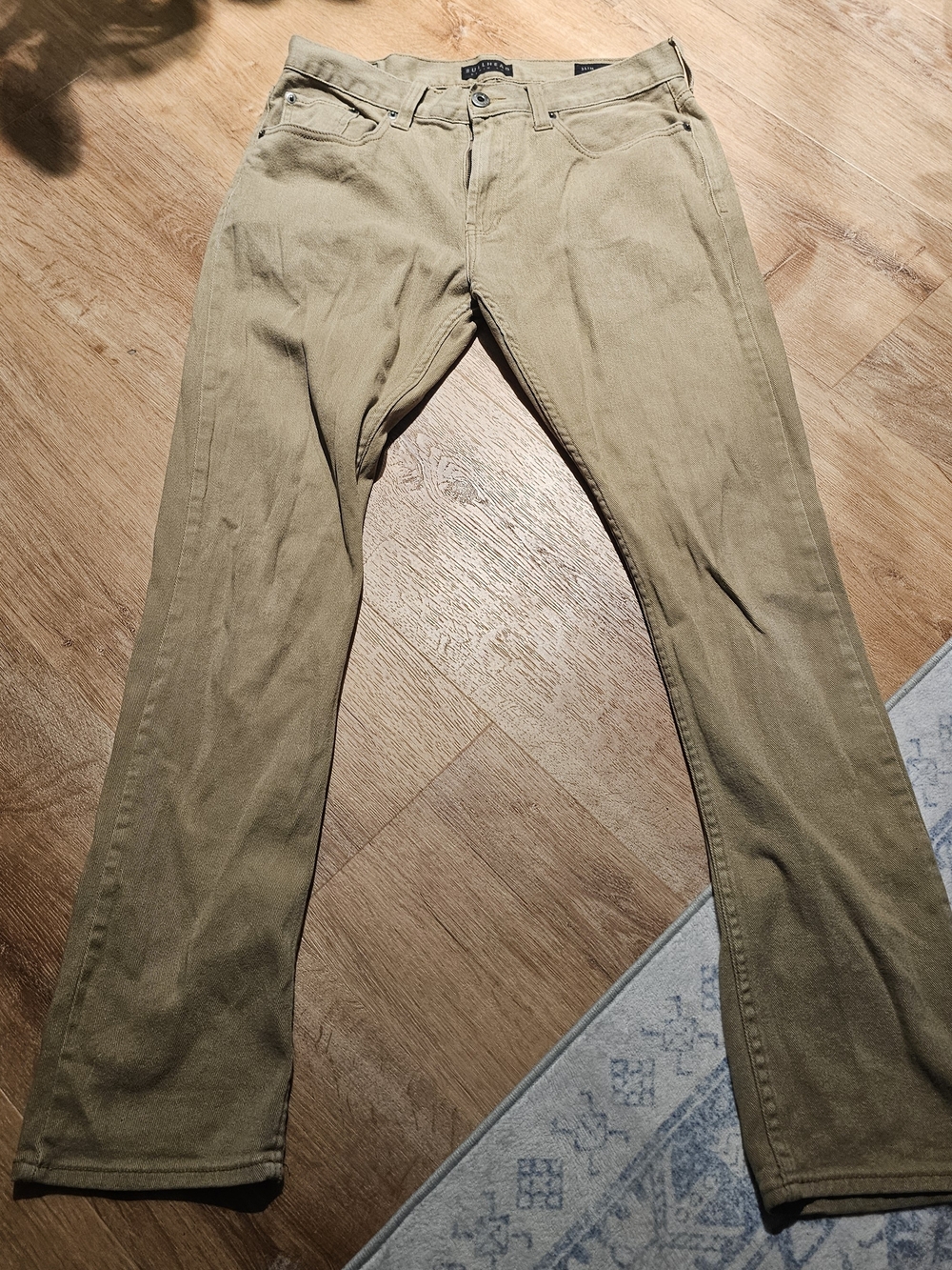 Bullhead Denim Co. Slim Fit Tan/Khaki Denim Pants 32x34 mens